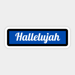 Hallelujah Sticker